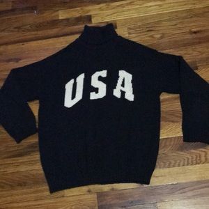 Navy Blue Ralph Lauren Turtle Neck Sweater